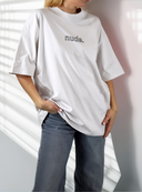 T-shirt Nude White