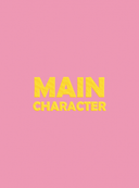 roziniai moteriski marskineliai su issiuvinejimu Main Character